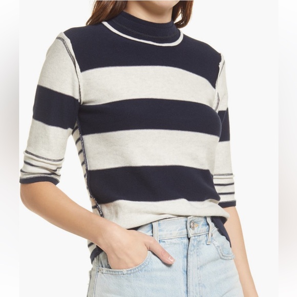 Free people Raleigh elbow sleeve cotton tee - Picture 1 of 4